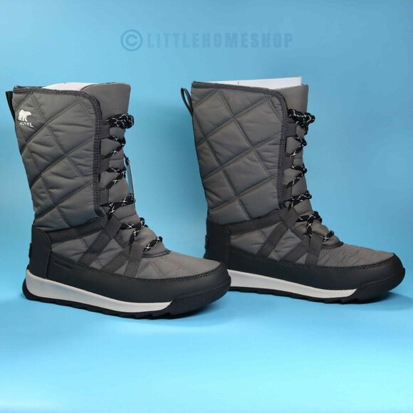 NWT Sorel Whitney II Tall Lace WP Boot in Quarry Gray, Size 7 - Picture 3 of 8